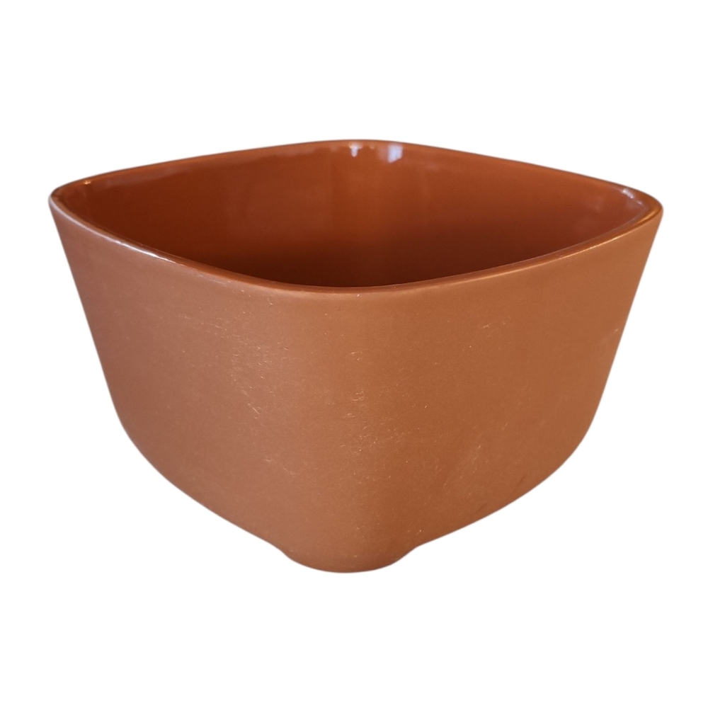 Michael Graves Design Square Serving‎ Bowl Stoneware Terra Cotta Glazed Inside